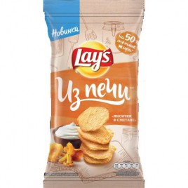 Чипсы Lay's из печи 85г Лисички в сметане