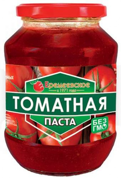 Томатная паста 480гр  Еремеевское