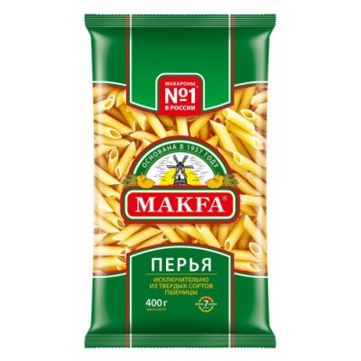Макфа Макаронные изделия Перья любительские 400г