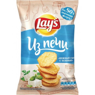 Чипсы Lay's из печи 85г Сыр/зелень