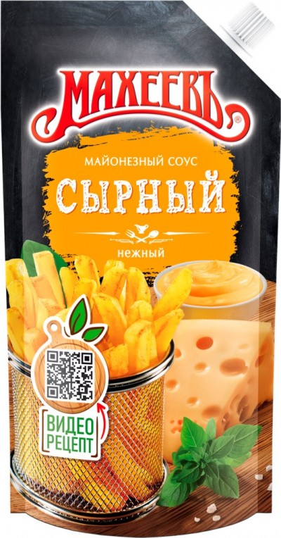 Соус майонезный Махеевъ сырный дой-пак 200г