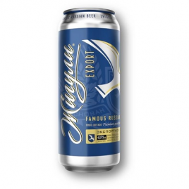 Пиво Жигули Барное экспорт 0,45л 4,8% ж/б