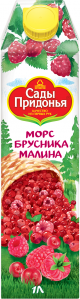 Морс Сады Придонья бруснично-малиновый 1л