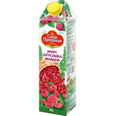 Морс Сады Придонья бруснично-малиновый 1л