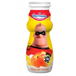 БЗМЖ Йогурт Растишка питьевой Персик-банан 90г