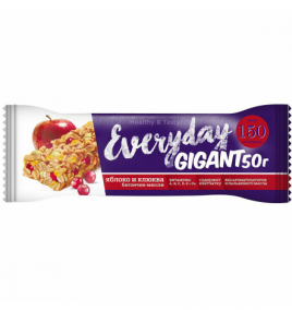 EVERYDAY Батончик-мюсли 50гр яблоко+клюква