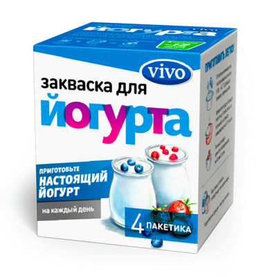 Закваска  "Йогурт" 4*0,5гр VIVO