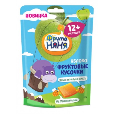 Фруктовые кусочки ФрутоНяня из яблок 53г