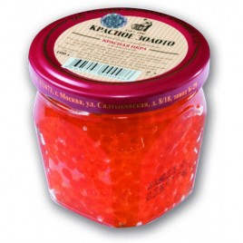 Икра лосос. зернистая "Красное золото" горбуша 100гр ст/б