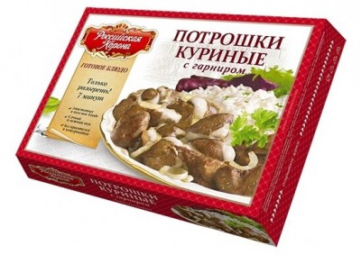 Потрошки куриные с гарниром 300г Российская корона