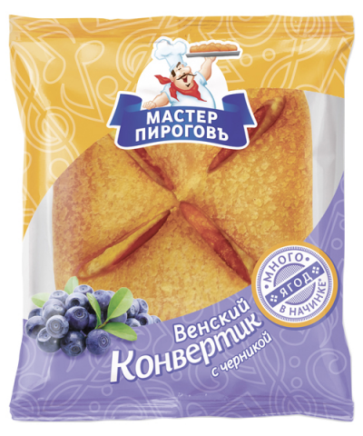 Конвертик с черникой Мастер Пироговъ 70г Коломенский