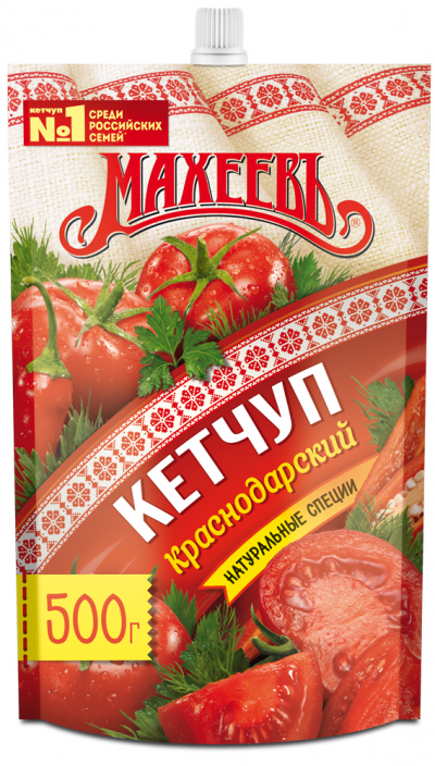 Кетчуп Махеевъ Краснодарский дой-пак 500г