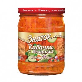 Закуска Кабачки обжар. с овощами 460гр Знаток