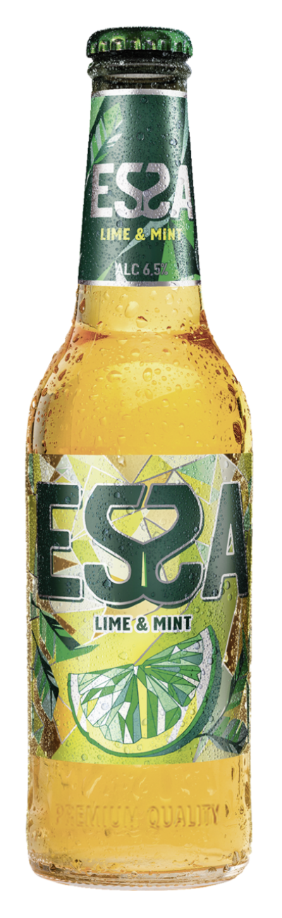 Пивной напиток "ЭССА" со вкусом и аромат. лайма и мяты ст/б 0,45л 6,5%