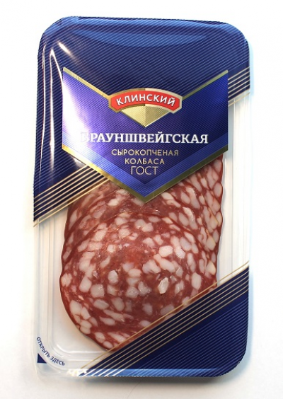 Колбаса Браунгшвейская нарезка с/к 95гр