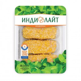 Шницель Аппетитный из мяса индейки "Индилайт" лоток 0,45кг