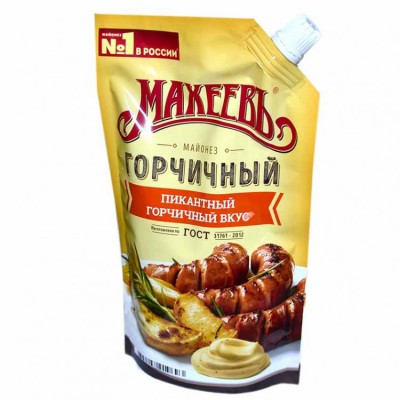 Майонез Махеевъ Горчичный дой-пак 400мл