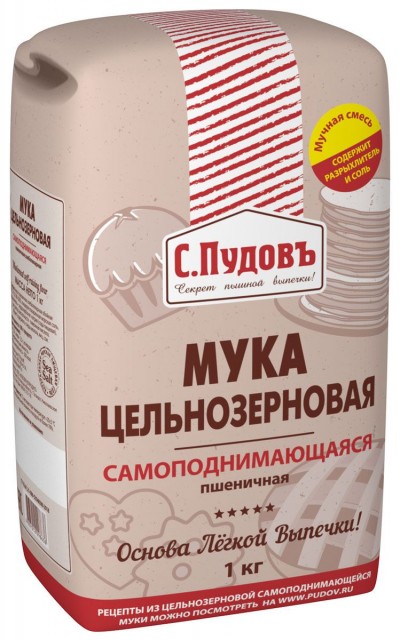 Мука самоподнимающаяся С.пудовъ 1кг