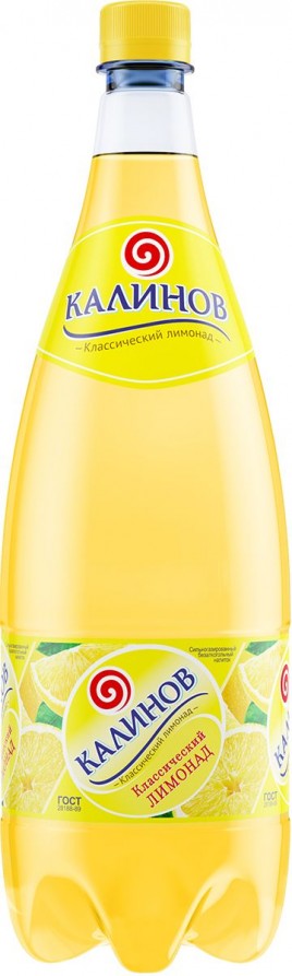 Лимонад Калинов газ. Классический лимонад 1,5л