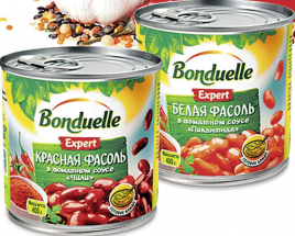 Фасоль Бондюэль красная в соусе Чили ж/б 400г