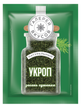 Укроп зелень сушеная 7г. Галерея Вкусов