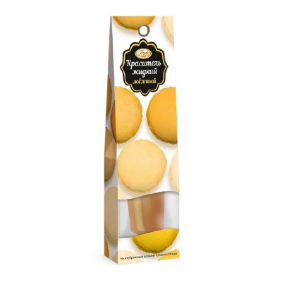 Краситель пищ. жидкий желтый 25г Парфэ Декор