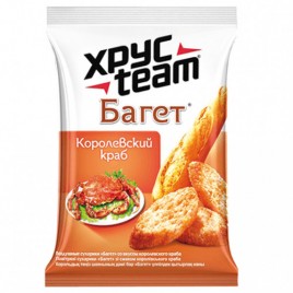 Сухарики Хрустим Багет Королевский краб 60г