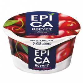 БЗМЖ Йогурт Эпика вишня-черешня 130гр