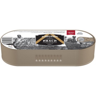 Сардина Иваси т/о копченая в/м "Доброфлот" ж/б 210г