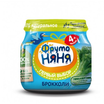 Пюре ФрутоНяня из капусты брокколи 80г