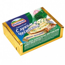 БЗМЖ Сырок Хохланд плав.с луком и чесноком 50гр