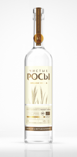 Органик-Водка Чистые Росы из ржаного зерна 40% 0,7л