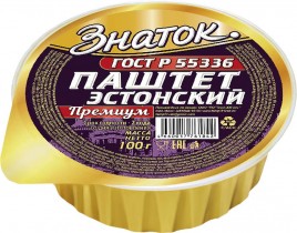 Паштет Эстонский Премиум ж/б 100гр Знаток
