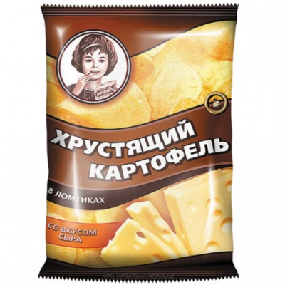АКЦИЯ!!! Чипсы Хрустящий картофель в ломтиках сыр 160г