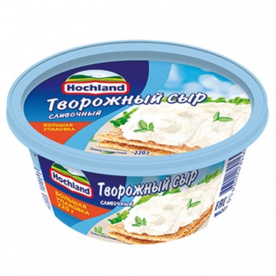 БЗМЖ Сыр творожный Хохланд Сливочный 220г