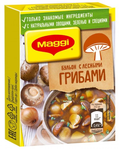 Магги Бульон в куб бульон  с лесными грибами 8 шт 72 г