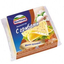 АКЦИЯ!!! БЗМЖ Сыр плавленый Хохланд ломтевой с грибами  150г