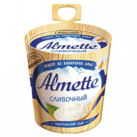 БЗМЖ Сыр  Альметта творожный Сливочный 150г