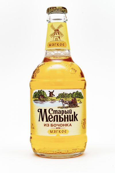 Пиво Старый Мельник из бочонка Мягкое 0,45 бут.4,3%