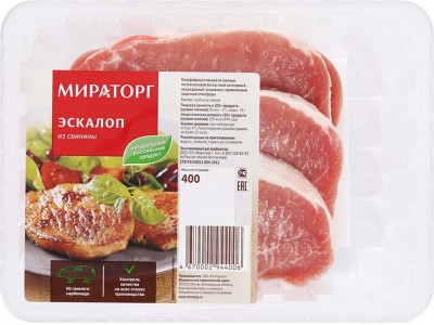 Эскалоп свиной  охл.Мираторг 500г