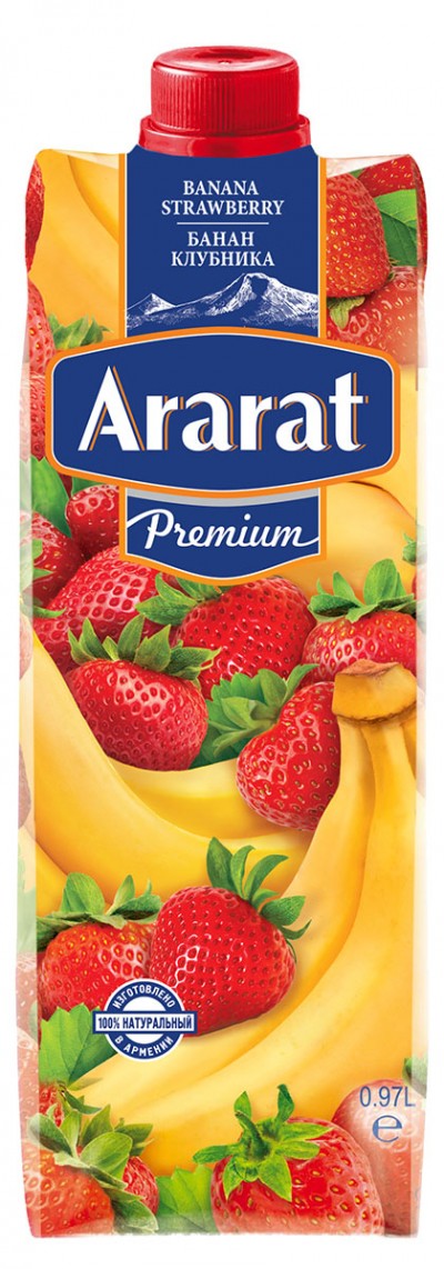 "Арарат" Нектар Банан-клубника 1л