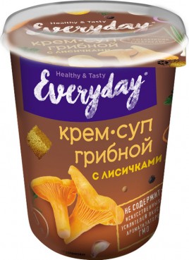 Крем-суп EVERYDAY грибной с лисичками и пшеничными сухариками 32гр