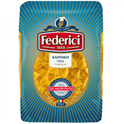 Федеричи Макаронные изделия Бантики  № 66 0,5кг