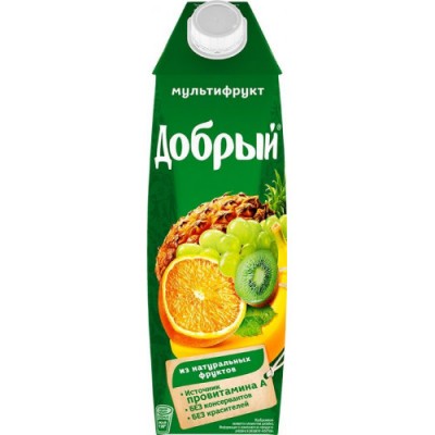 Сок Добрый мультифрукт 1л