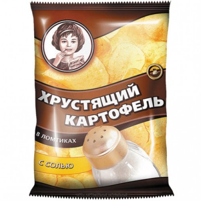 АКЦИЯ!!!Чипсы Хрустящий картофель в ломтиках 70г соль