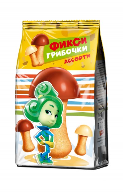 Печенье Фиксики-грибочки Ассотри 80г