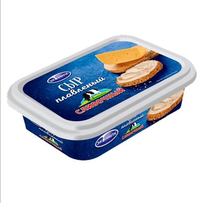 АКЦИЯ!!! БЗМЖ Сыр плавленый сливочный Экомилк 55% 200гр