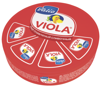 БЗМЖ Сыр Виола плавленый сливочный 130г (круг)