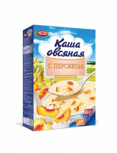 Увелка Каша Овсяная с персиком б/п 200 г