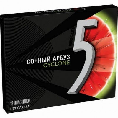 Жевательная резинка Ригли-Файв Сочный арбуз 31,2 г